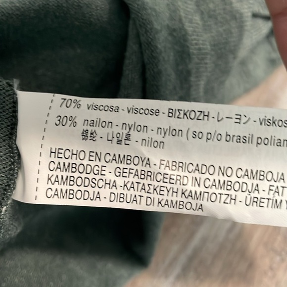 ZARA KIDS Knit Fancy Collection Sweater Dress Green Ruffle size 11-12 - Picture 5 of 6